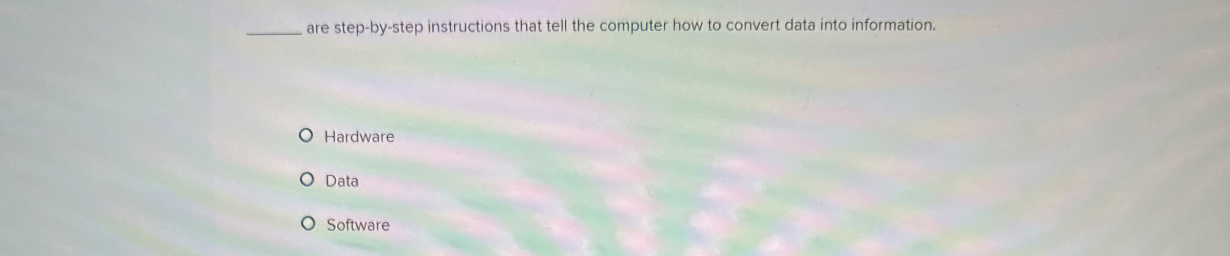 are step - by - step instructions that tell the