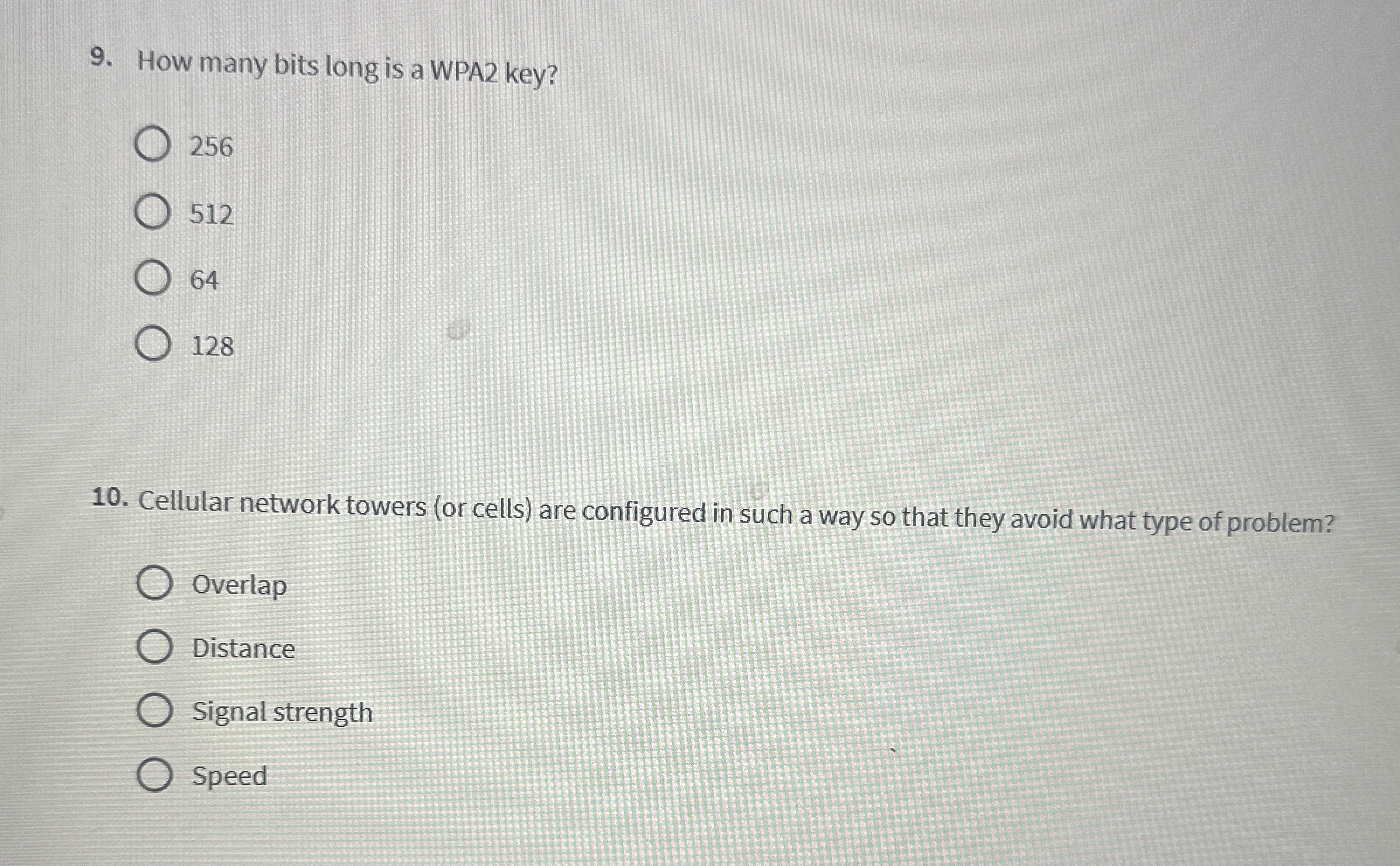 How many bits long is a WPA 2 key? 2 5 6 5 1 2 6