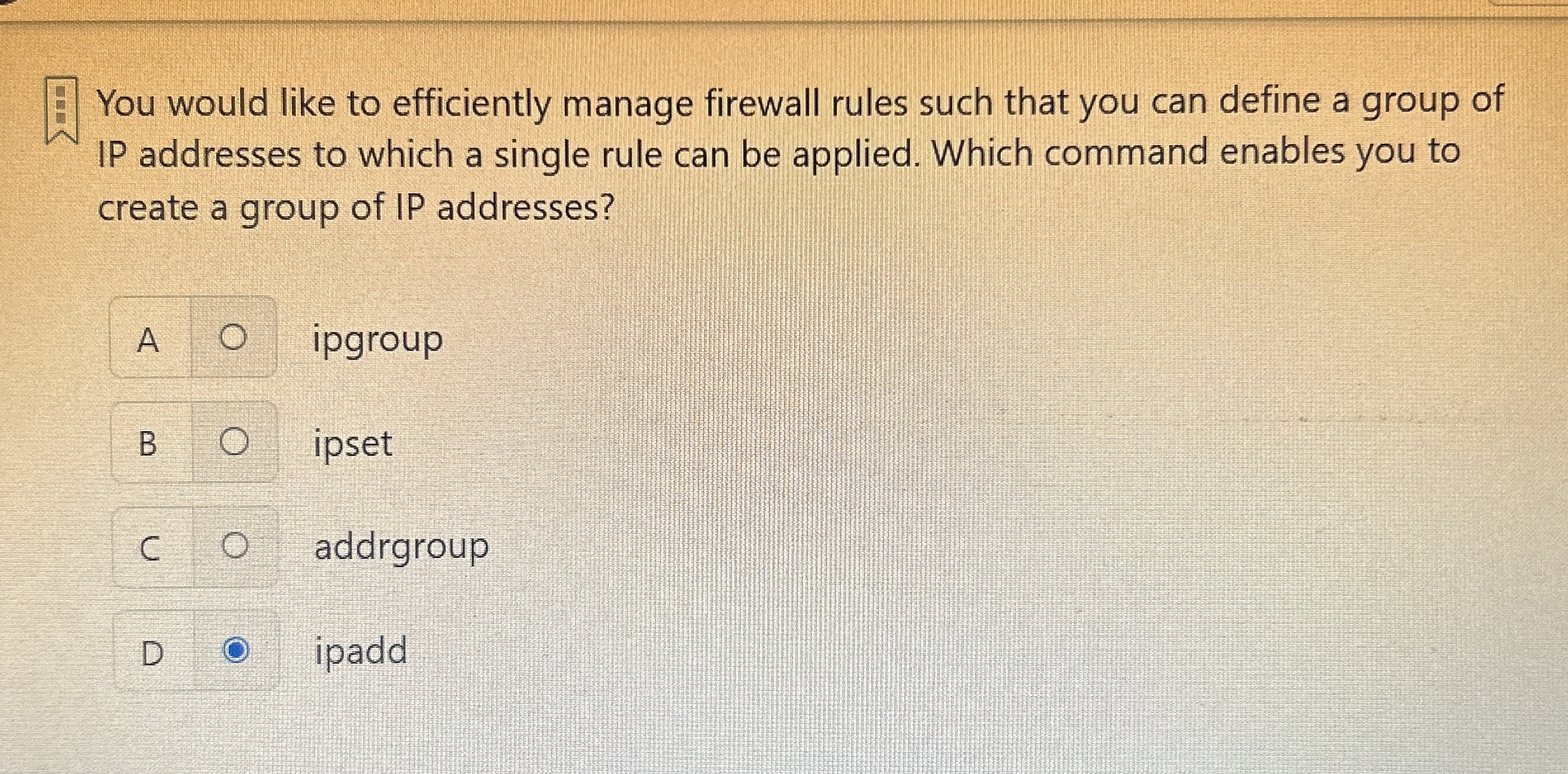 You would like to efficiently manage firewall