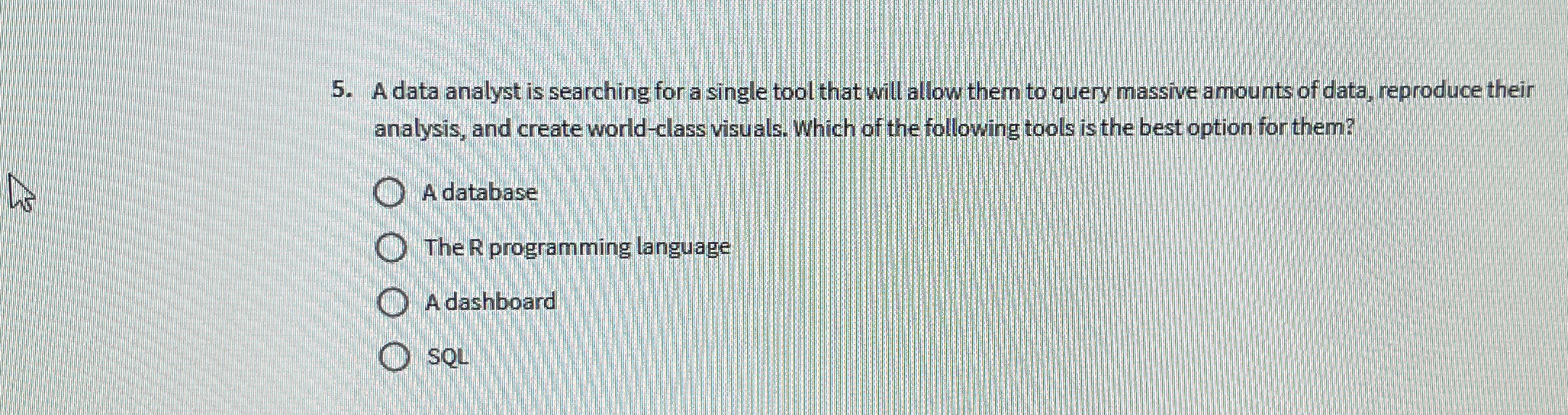 A data analyst is searching for a single tool
