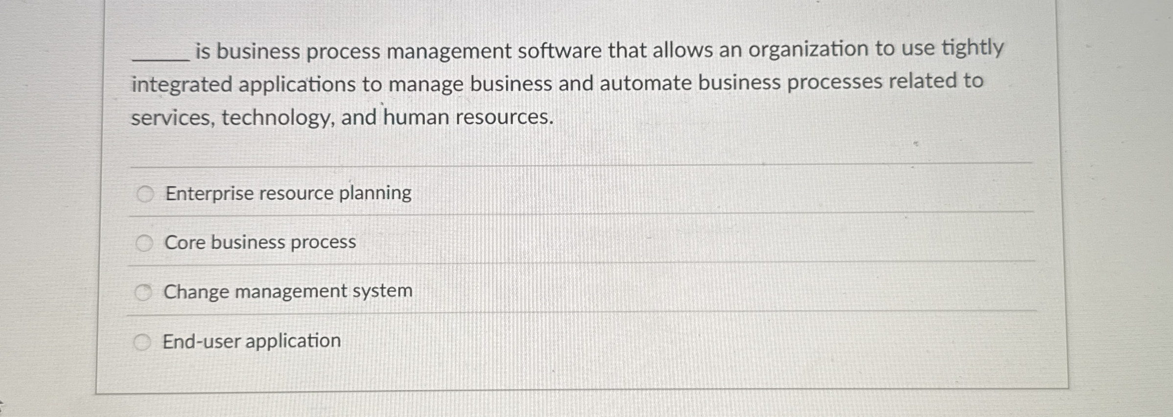 q , is business process management software that