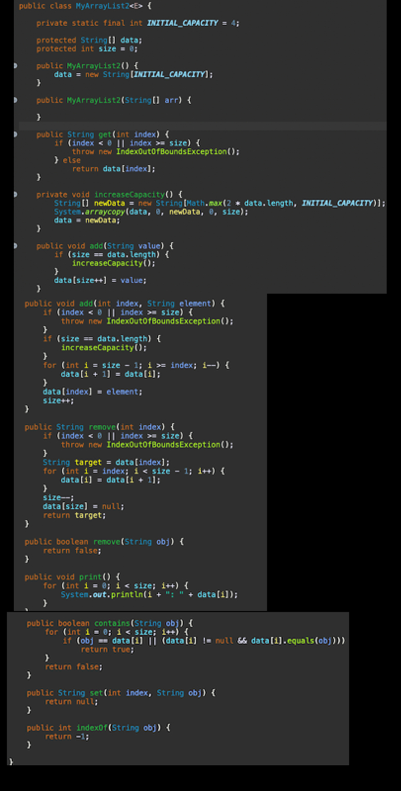 Here are requirements for Dynamic arrays: 1 .