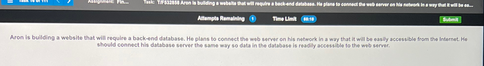 Assignments fin... Task: TifF 5 3 2 8 5 8 Aron Is