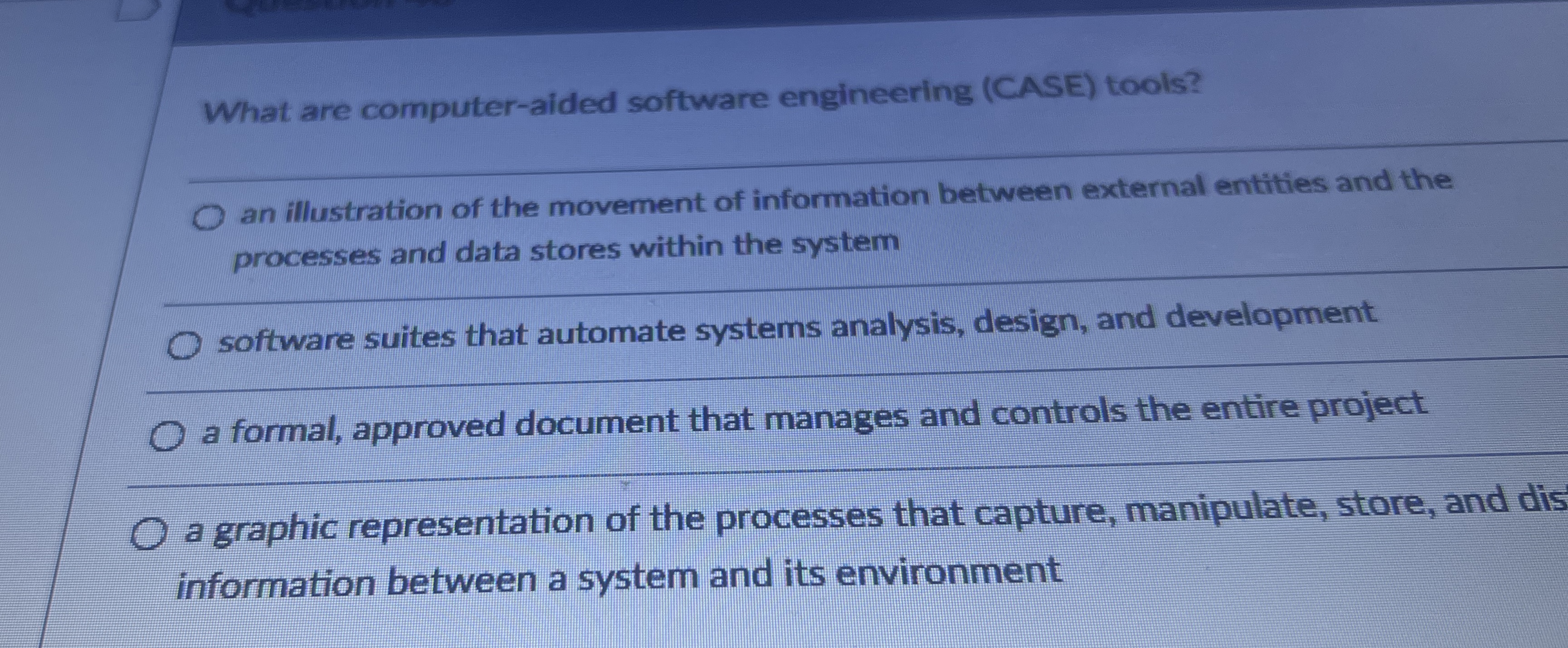 What are computer - aided software engineering (