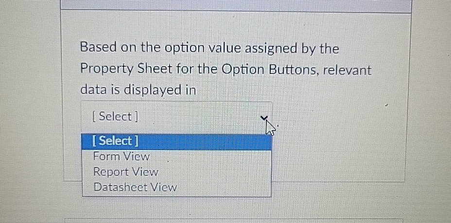 Based on the option value assigned by the