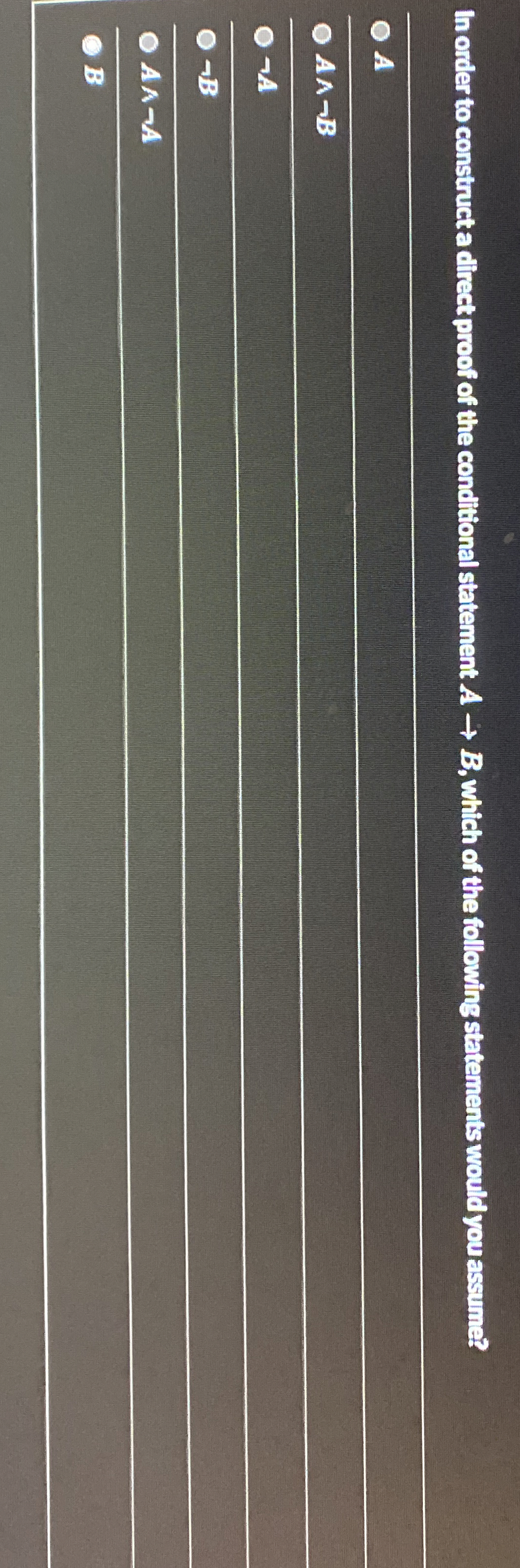 In order to construct a direct proof of the