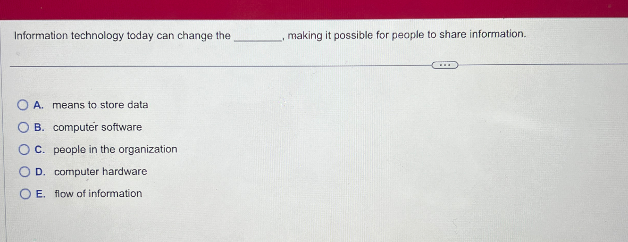 Information technology today can change the