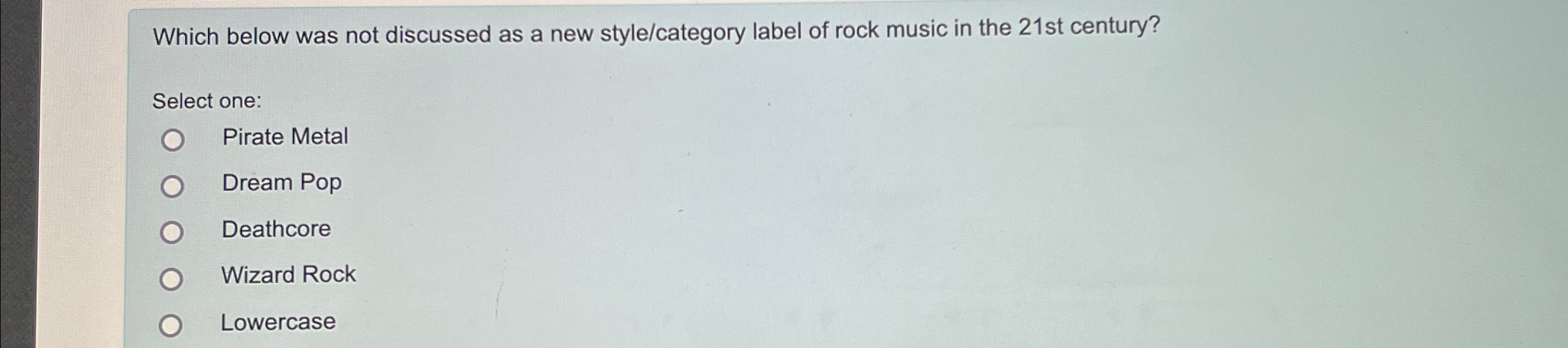 Which below was not discussed as a new style /