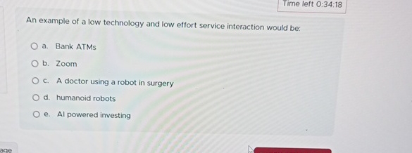 Time left 0 : 3 4 : 1 8 An example of a low