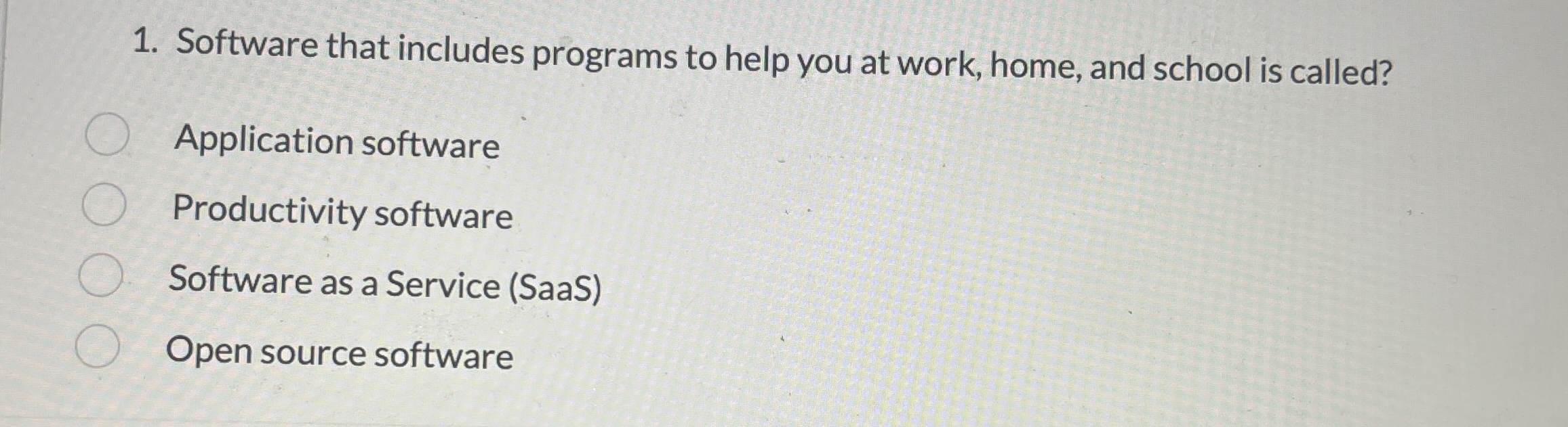 Software that includes programs to help you at