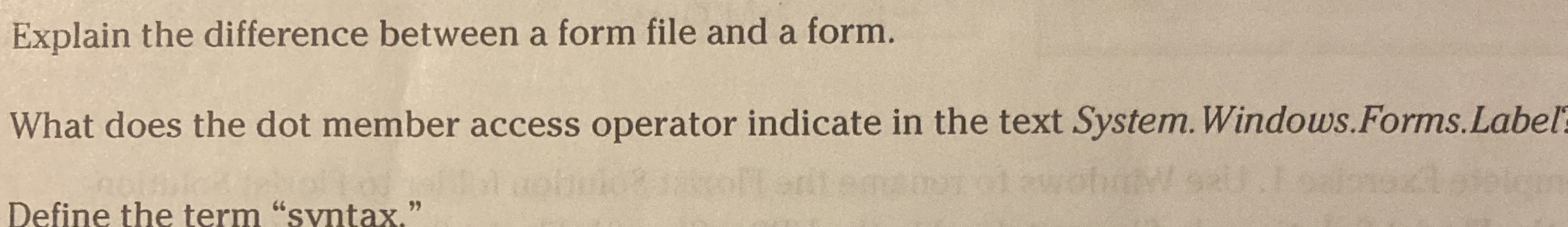 What does the dot member access operator indicate