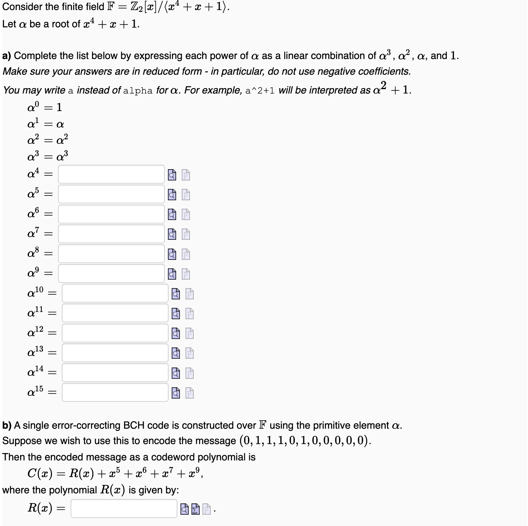 hiw is thb ) A single error - correcting BCH code