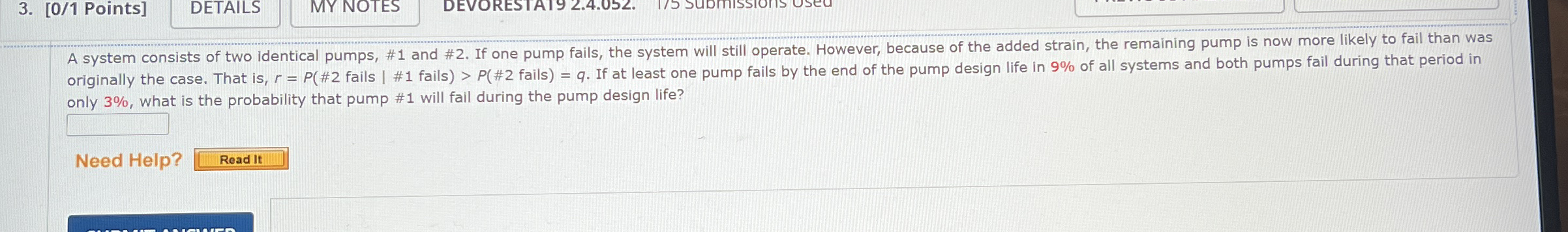 [ 0 / 1 Points ] onlv 3 % , what is the