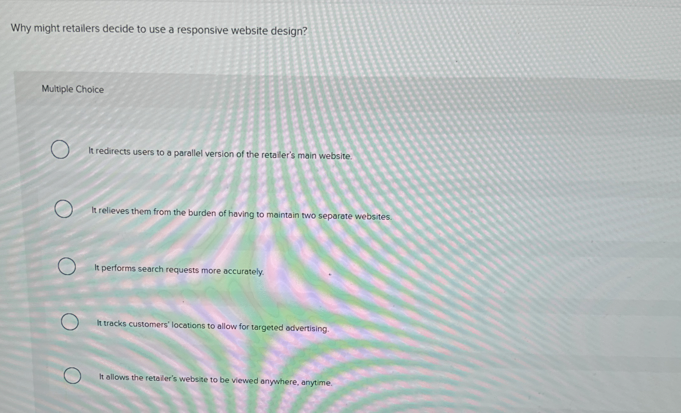 Why might retailers decide to use a responsive