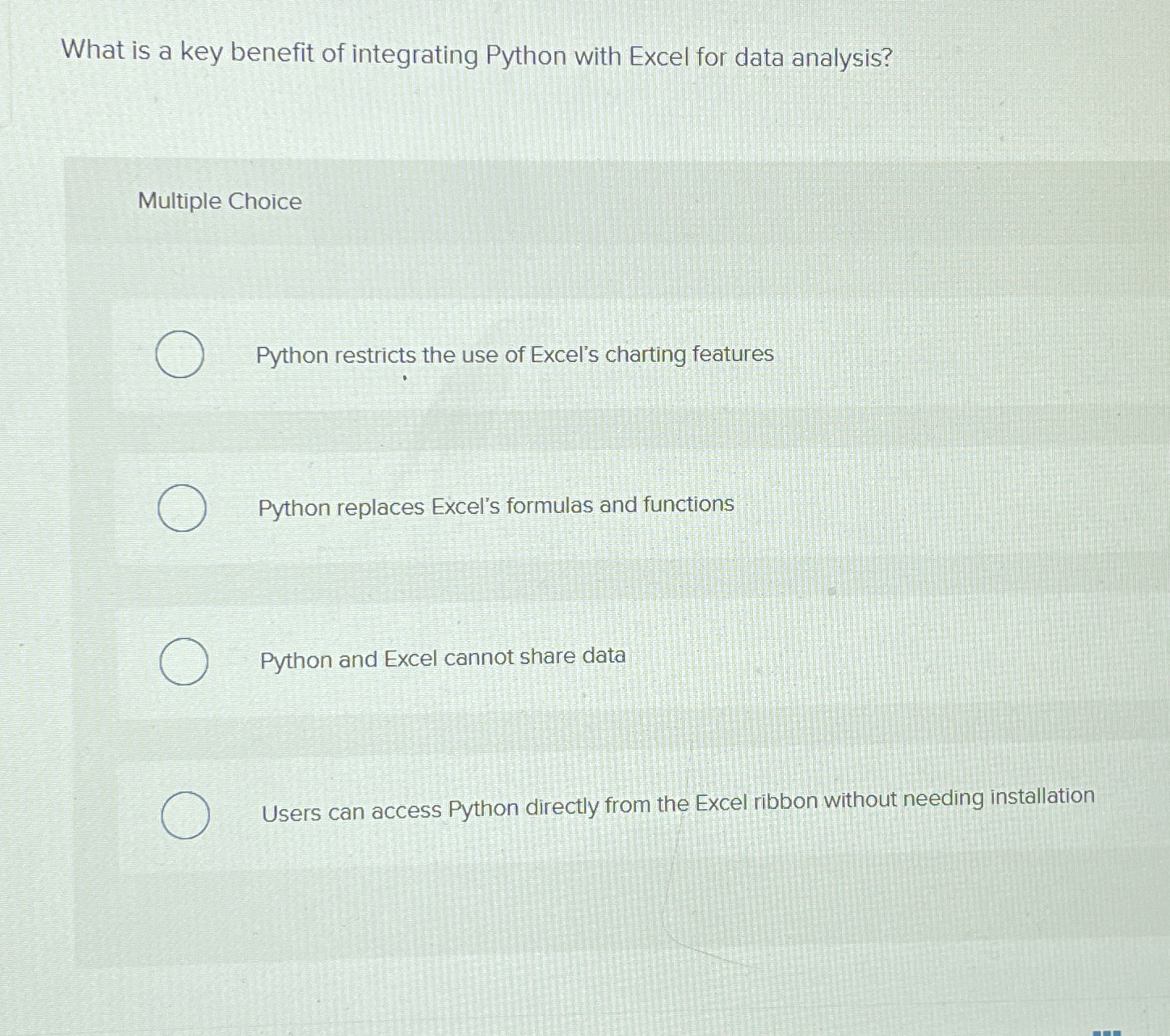What is a key benefit of integrating Python with