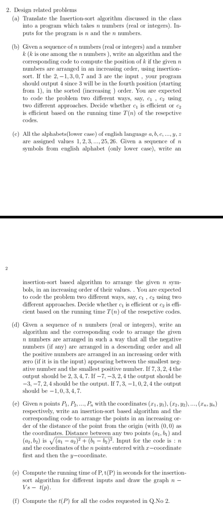 Design related problems ( a ) Translate the