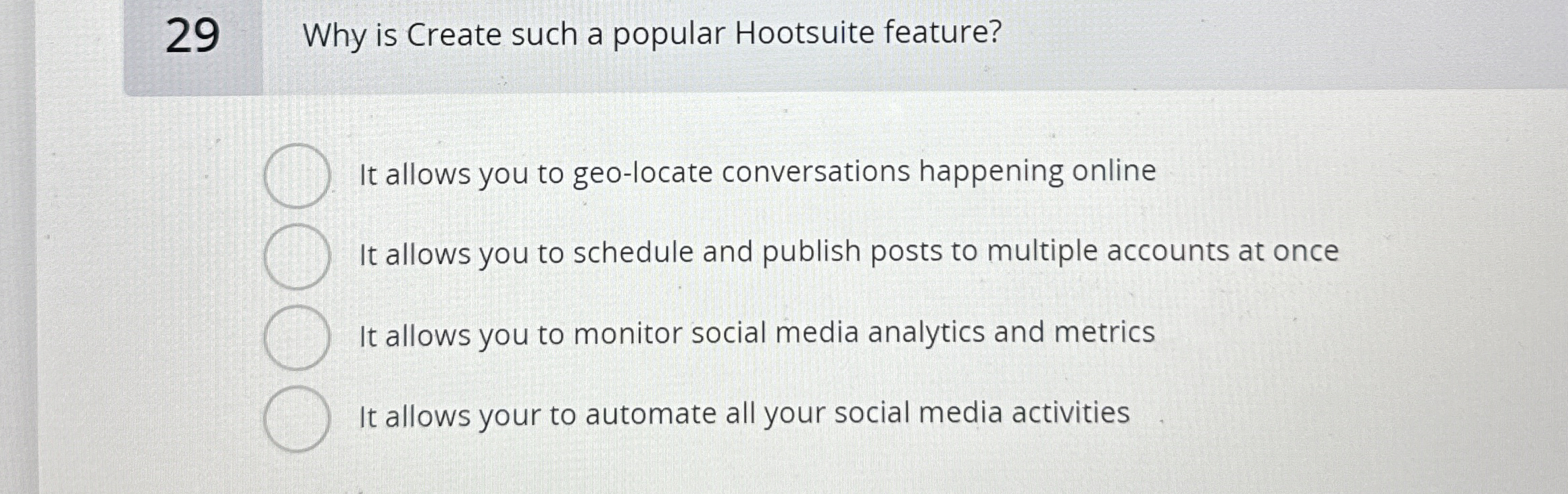 2 9 Why is Create such a popular Hootsuite