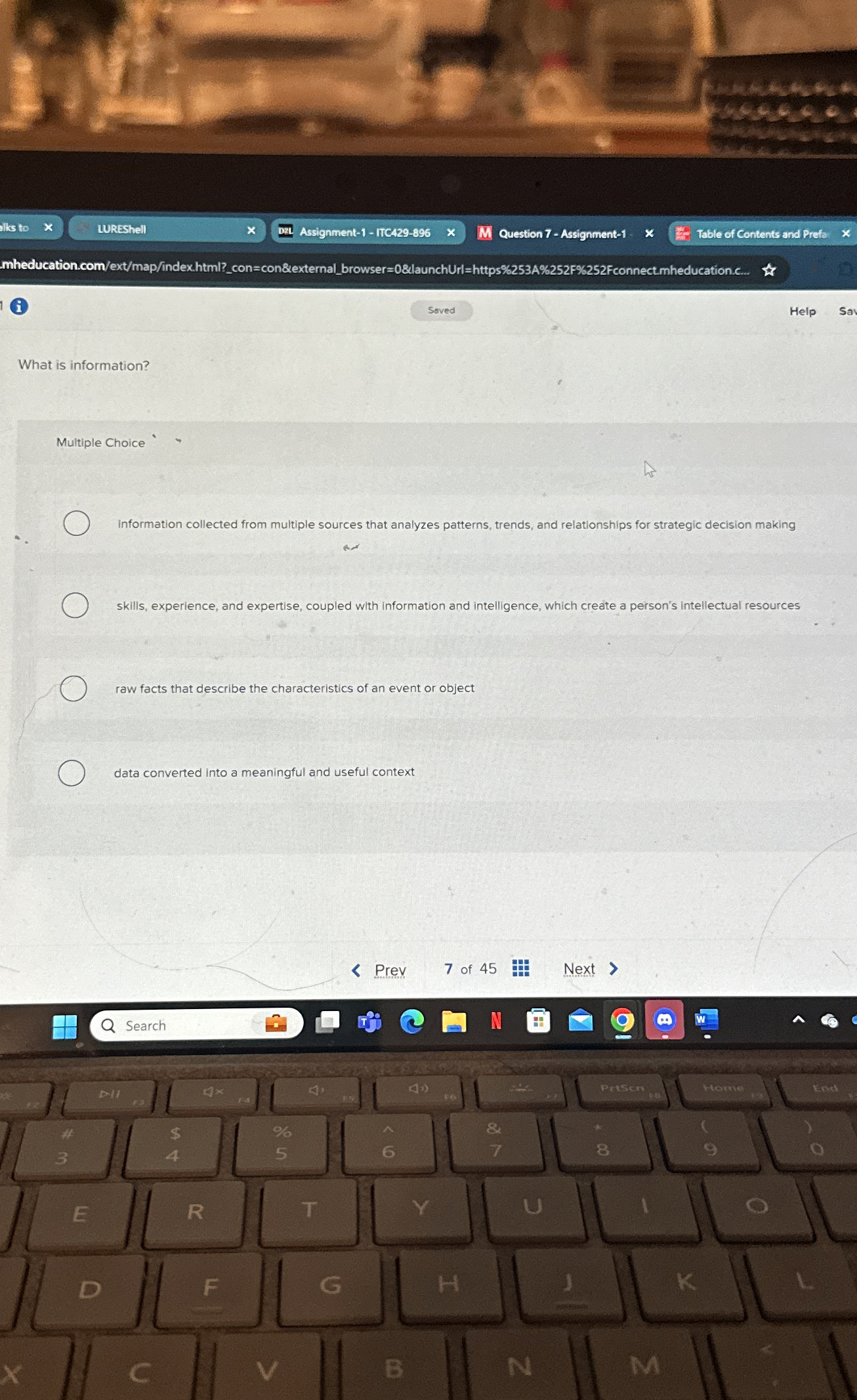 alks to LUREShell Assignment - 1 - ITC 4 2 9 - 8
