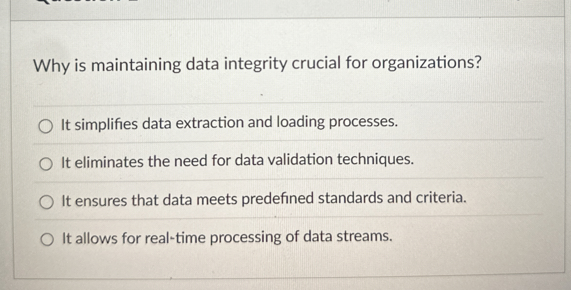 Why is maintaining data integrity crucial for
