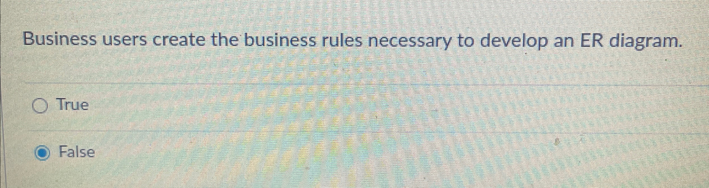 Business users create the business rules