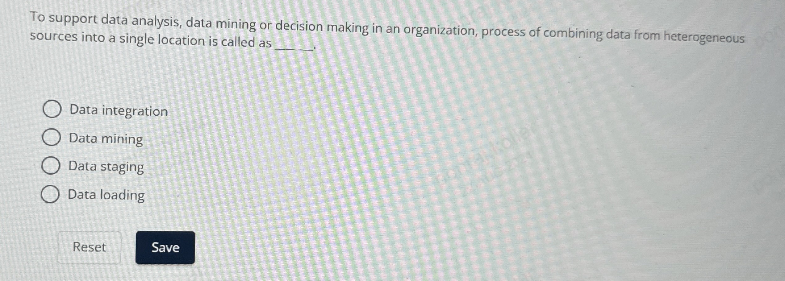 To support data analysis, data mining or decision