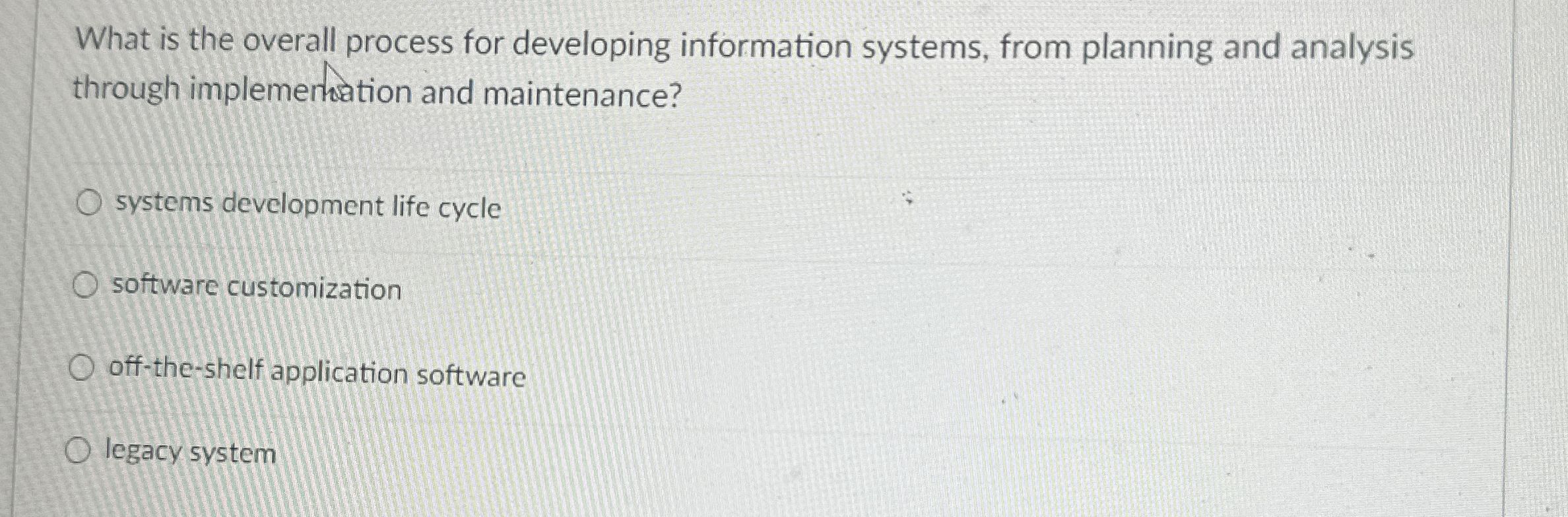 What is the overall process for developing