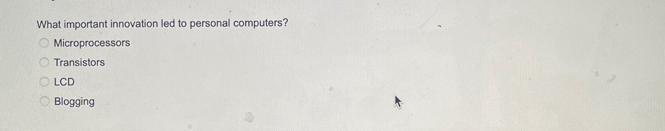 What important innovation led to personal