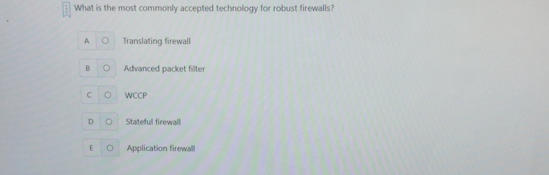 What is the most commonly accepted technology for