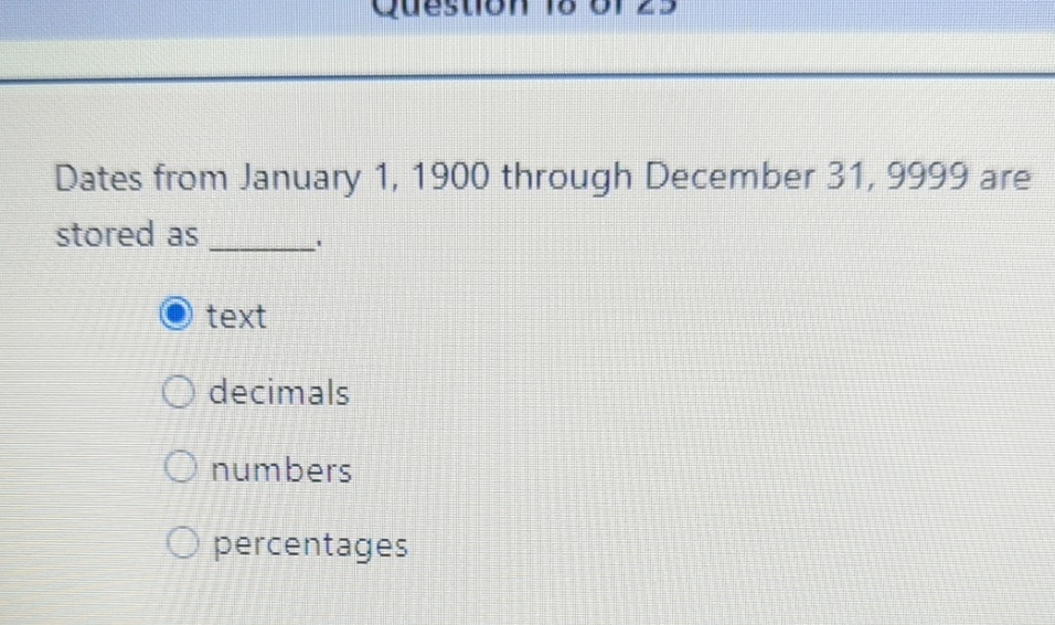 Dates from January 1 , 1 9 0 0 through December 3