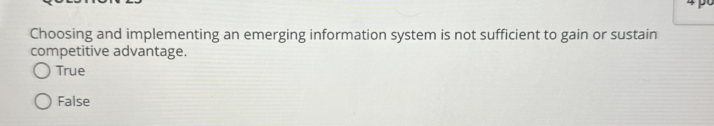 Choosing and implementing an emerging information
