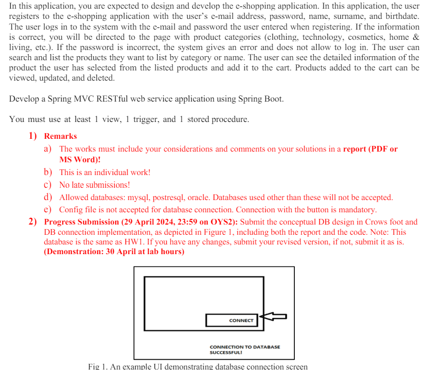 In this application, you are expected to design