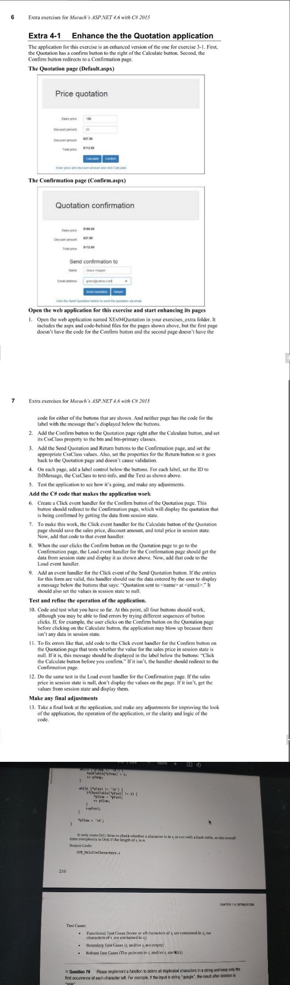 java code 6 7 Extra exercises for Murach's ASP.