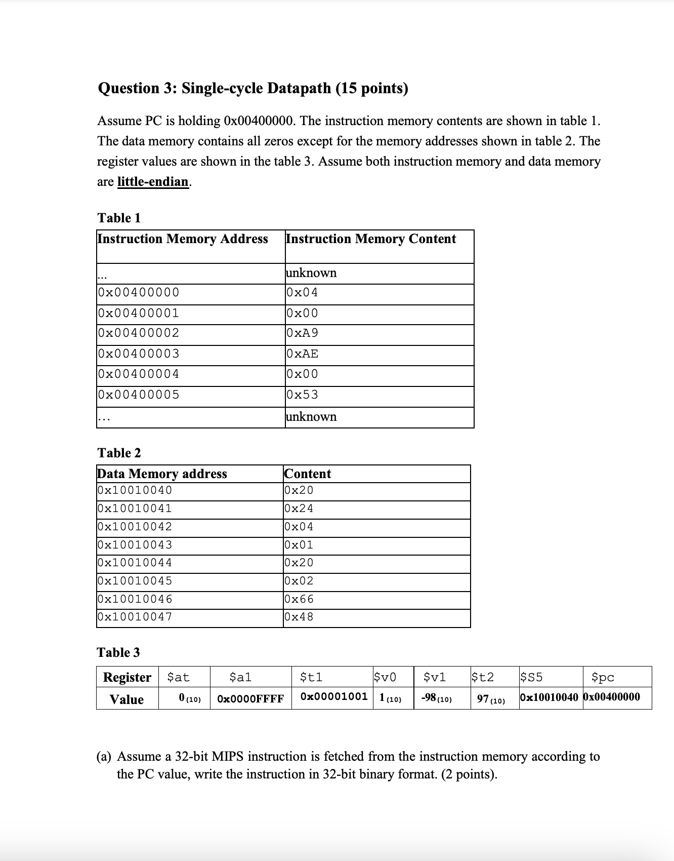 ( b ) Convert the fetched binary sequence into