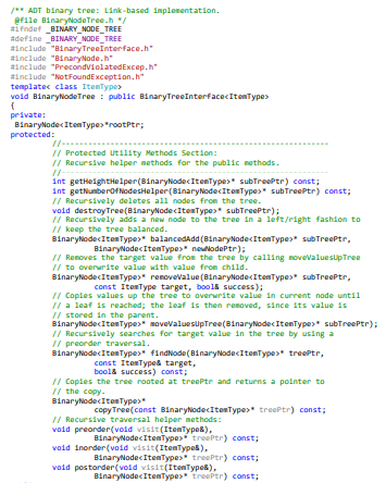 I included the header and some of the