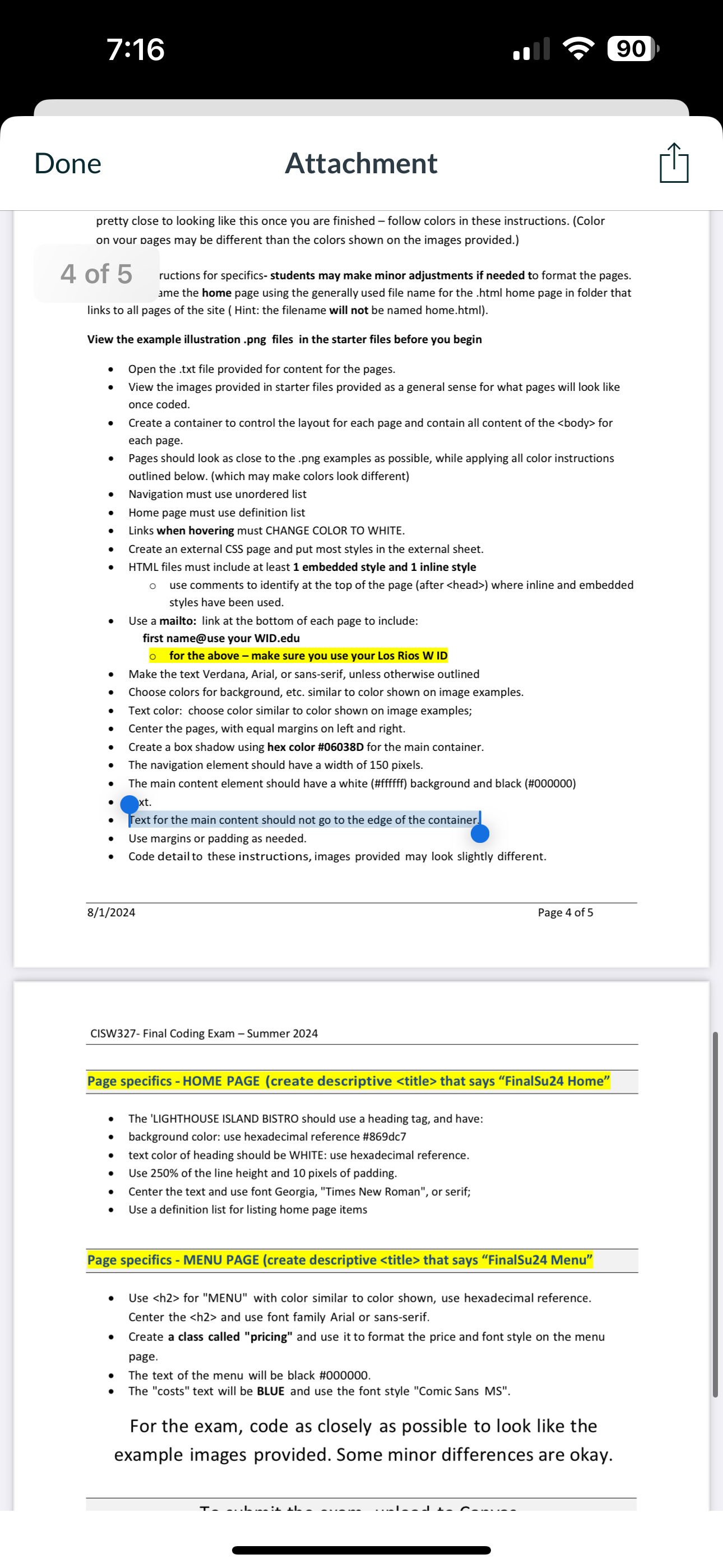 7 : 1 6 9 0 Done Attachment pretty close to