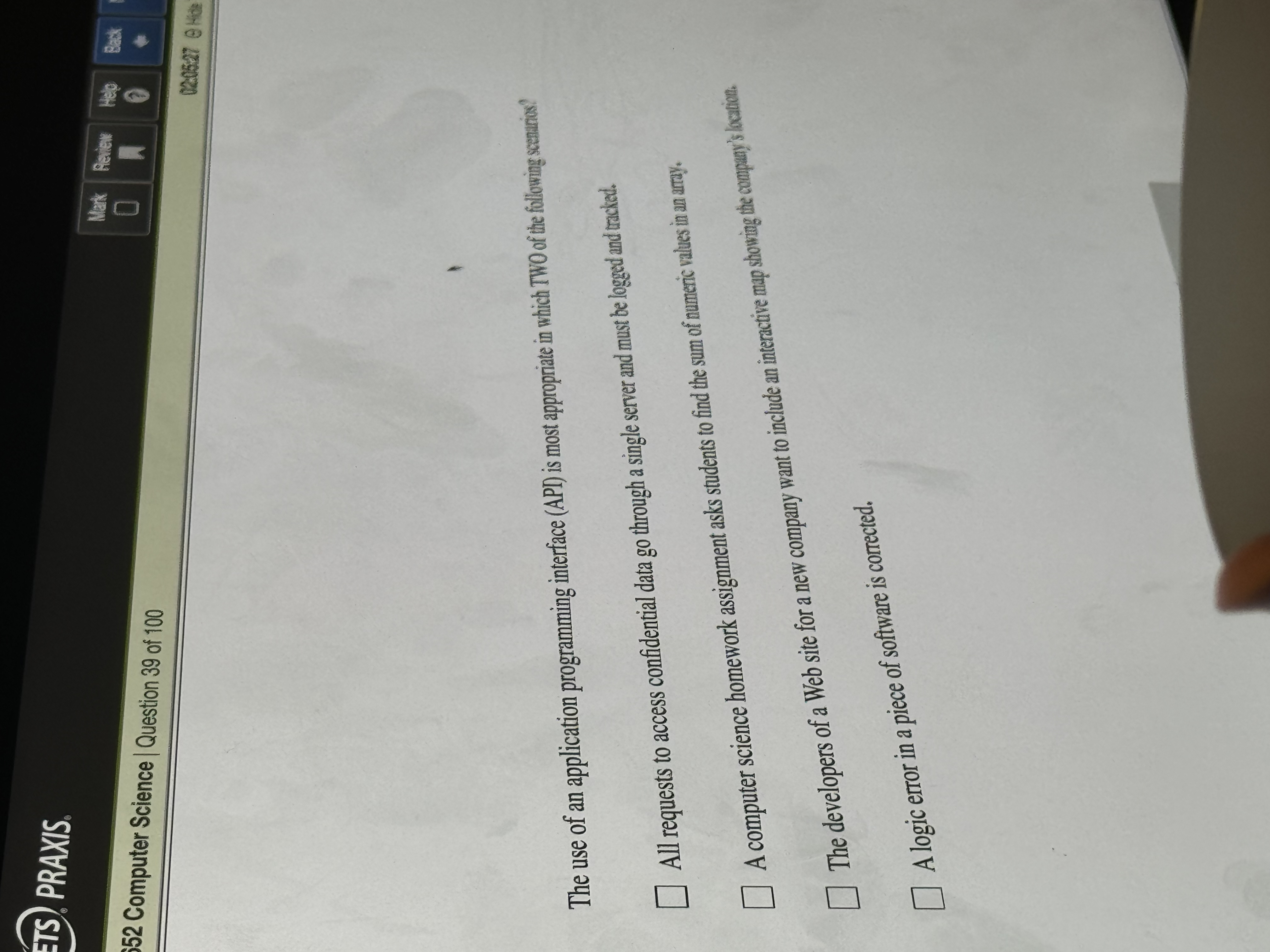 TTS . PRAXIS. Rowise Hete 5 2 Computer Science |