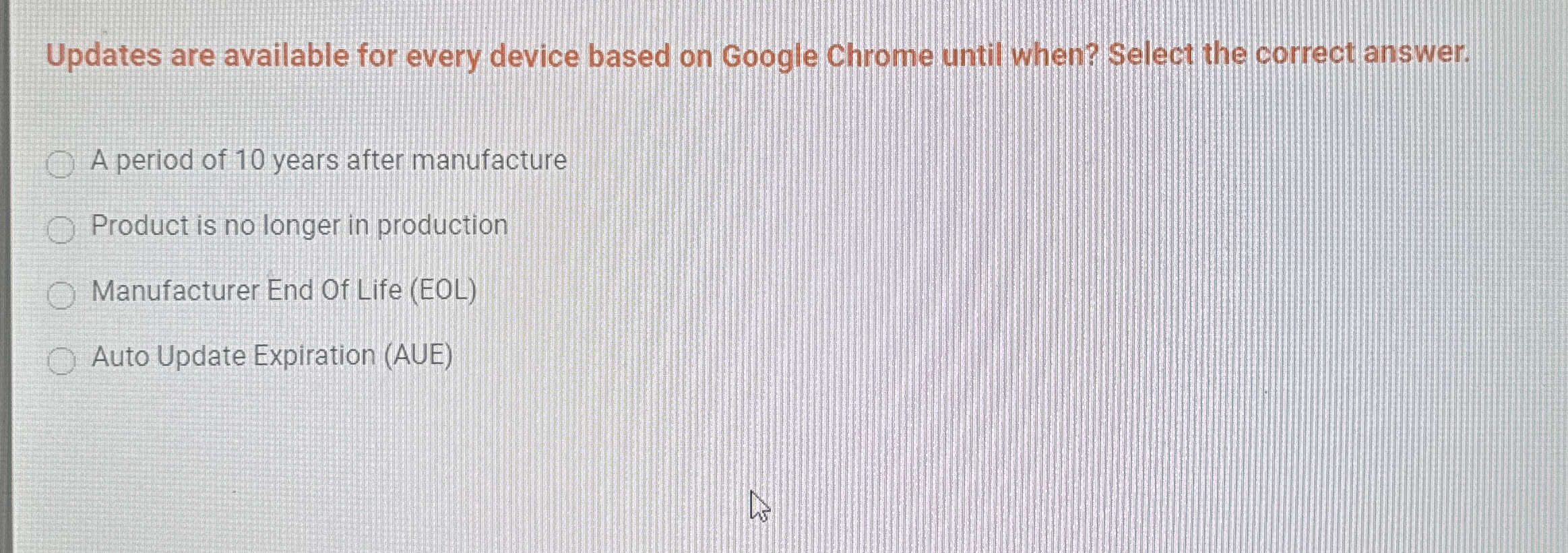 Updates are available for every device based on
