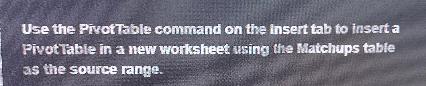 Use the Pivotrable command on the Insert tab to