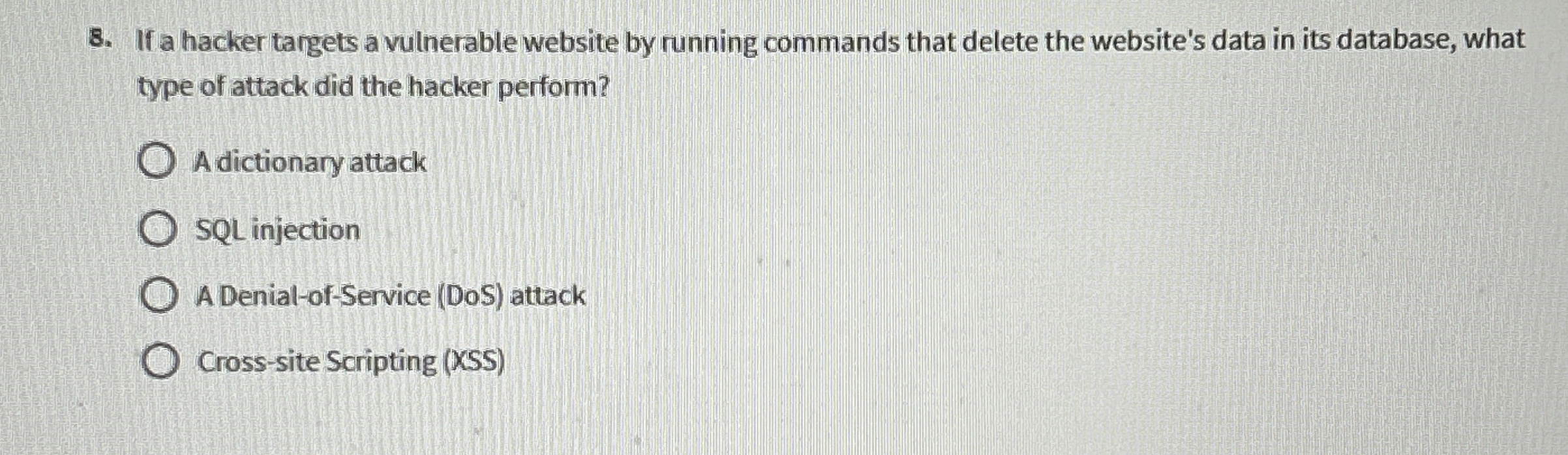 If a hacker targets a vulnerable website by