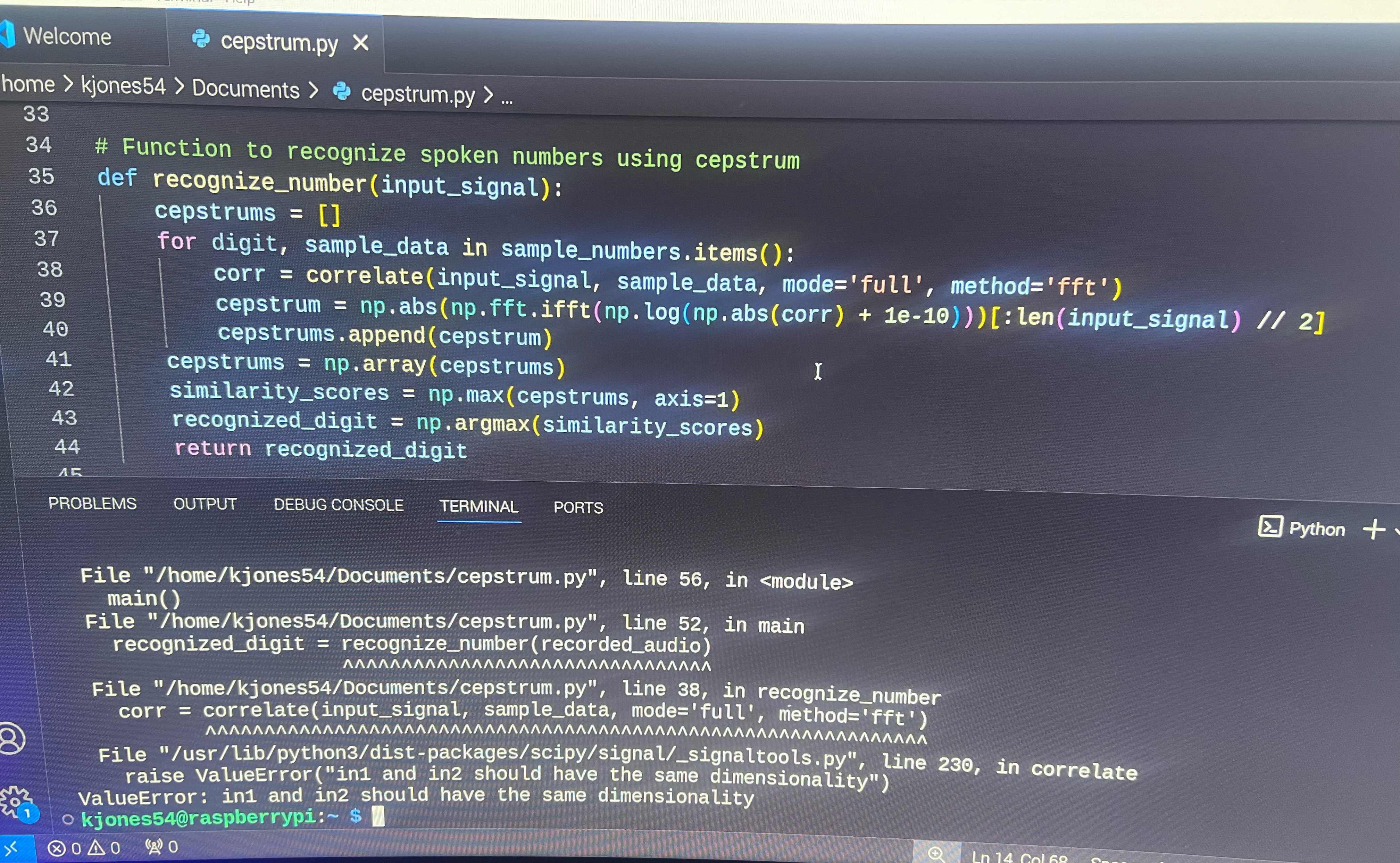 Im attempting to create a Python code where you