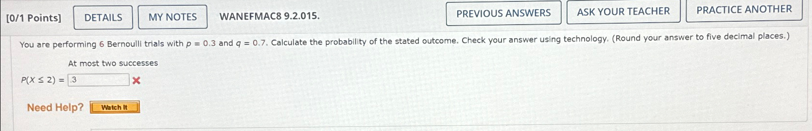 [ 0 / 1 Points ] WANEFMAC 8 9 . 2 . 0 1 5 . At