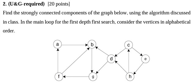 ( U&G - required ) [ 2 0 points ] Find the
