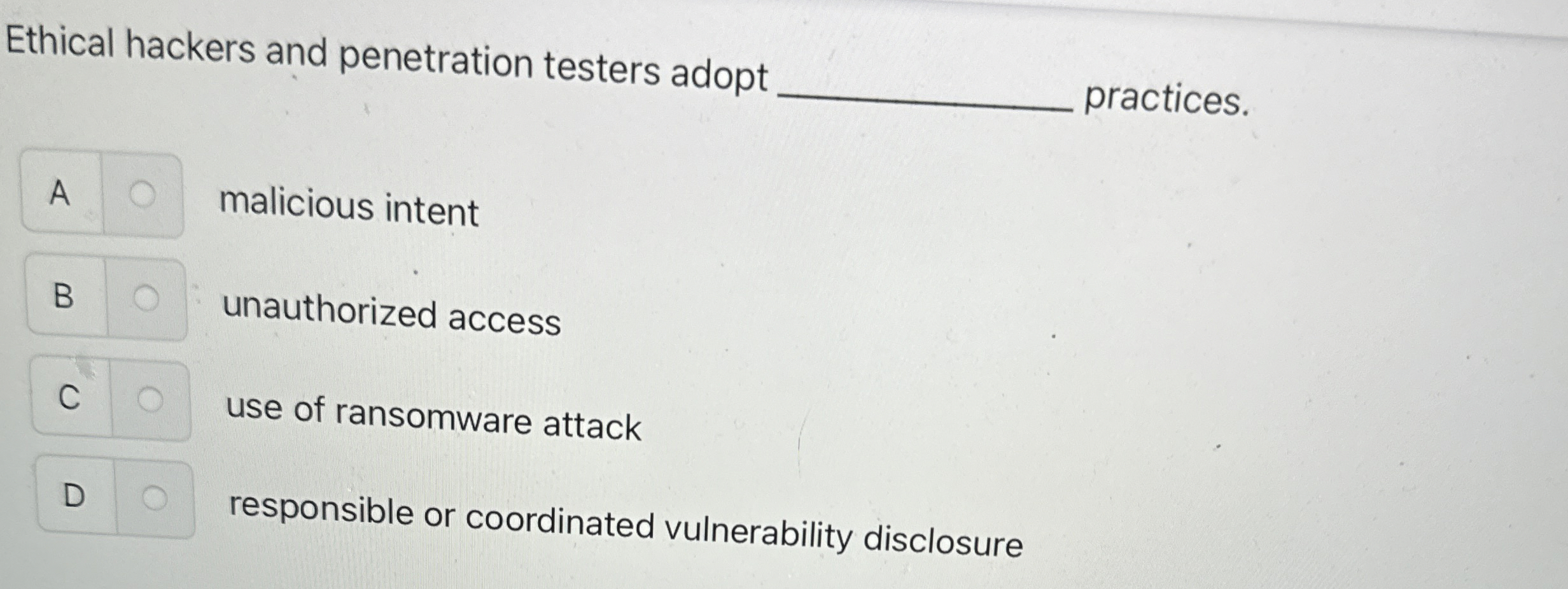 Ethical hackers and penetration testers adopt