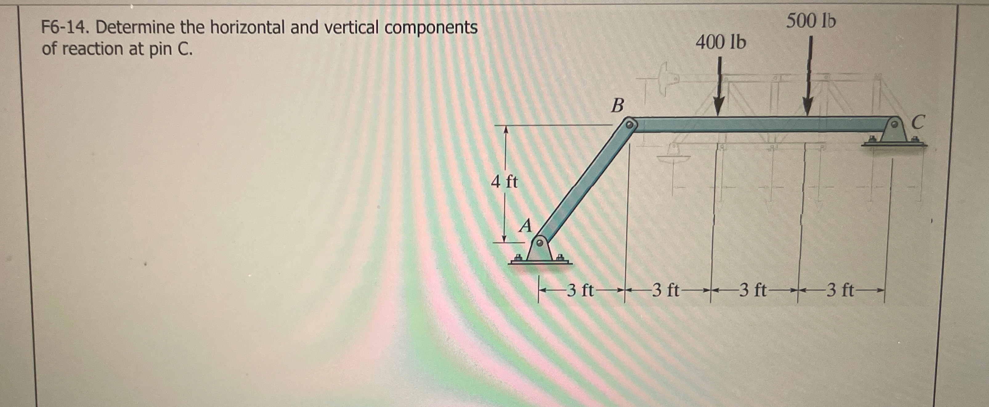 F 6 - 1 4 . Determine the horizontal and vertical