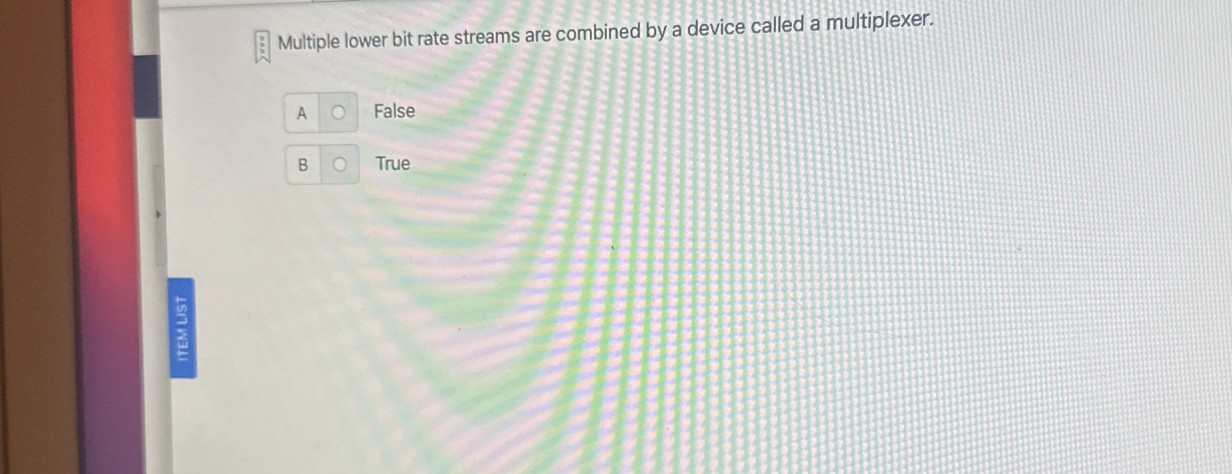 Multiple lower bit rate streams are combined by a