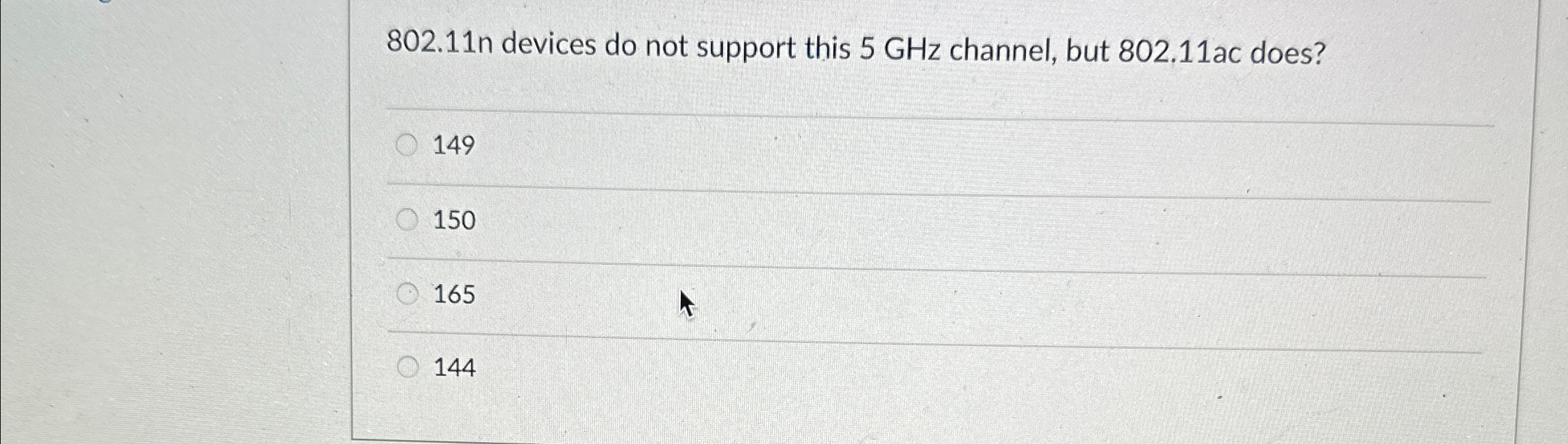 8 0 2 . 1 1 n devices do not support this 5 G H z