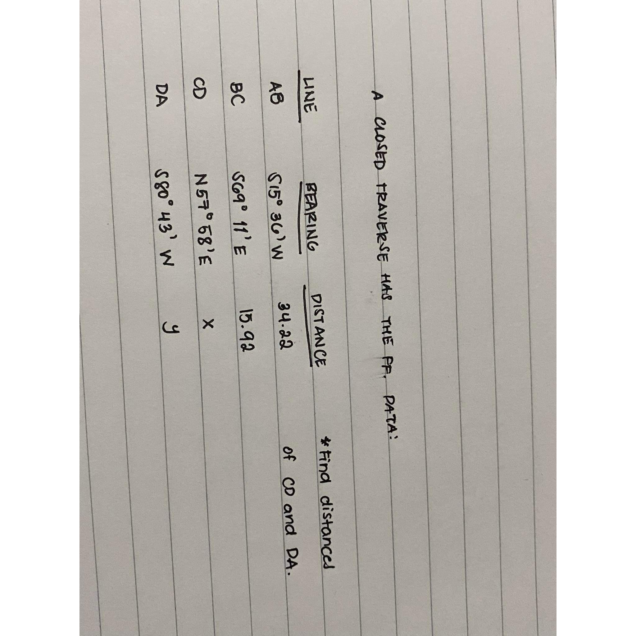 a closed traverse has the fF , pata: \ table [ [