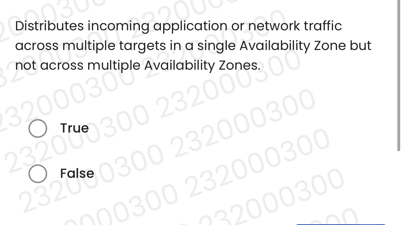 Distributes incoming application or network