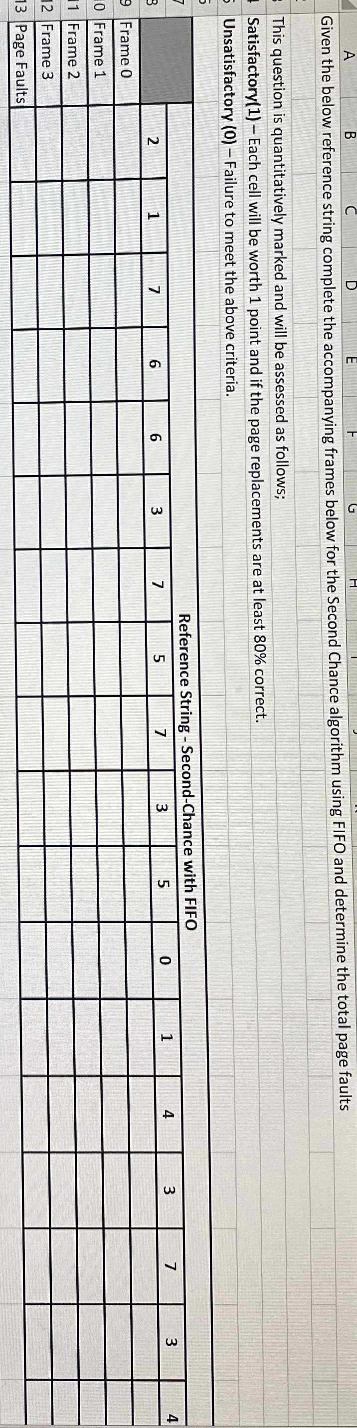 Given the below reference string complete the