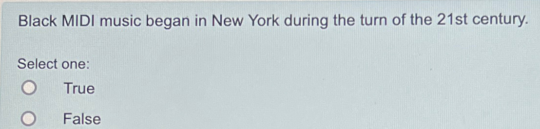 Black MIDI music began in New York during the